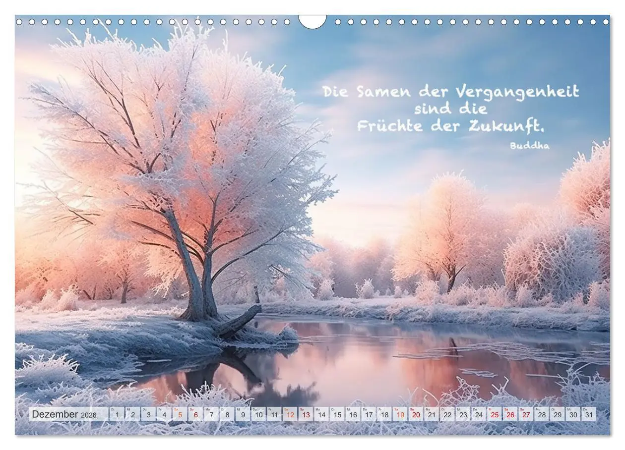 Bild: 9783457531679 | Meditation und innerer Frieden (Wandkalender 2026 DIN A3 quer),...